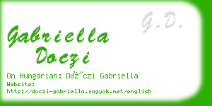 gabriella doczi business card